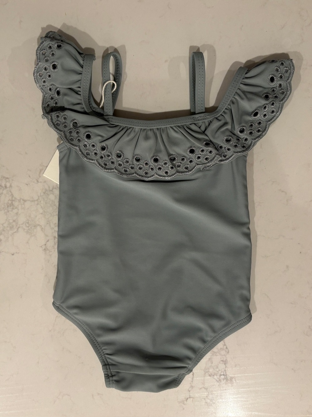 Rylee + Cru Green Infant Baby Swimsuit 3-6 month